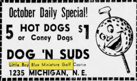 Little Boy Blue Miniature Golf - Oct 15 1971 Ad (newer photo)